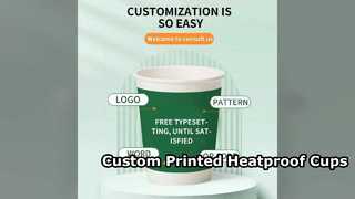 Custom Printed Double Layer Paper Cups for Hot Drinks